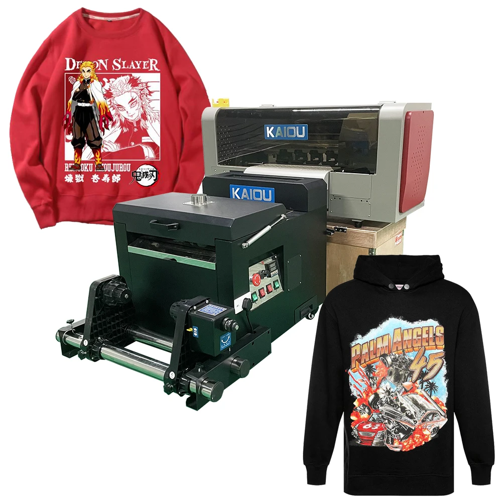 Hit!!!2022 Kaiou Hot Selling New High Speed Double Head XP600 A3 Dtf Printer for All Kinds of T-Shirt and Fabrics