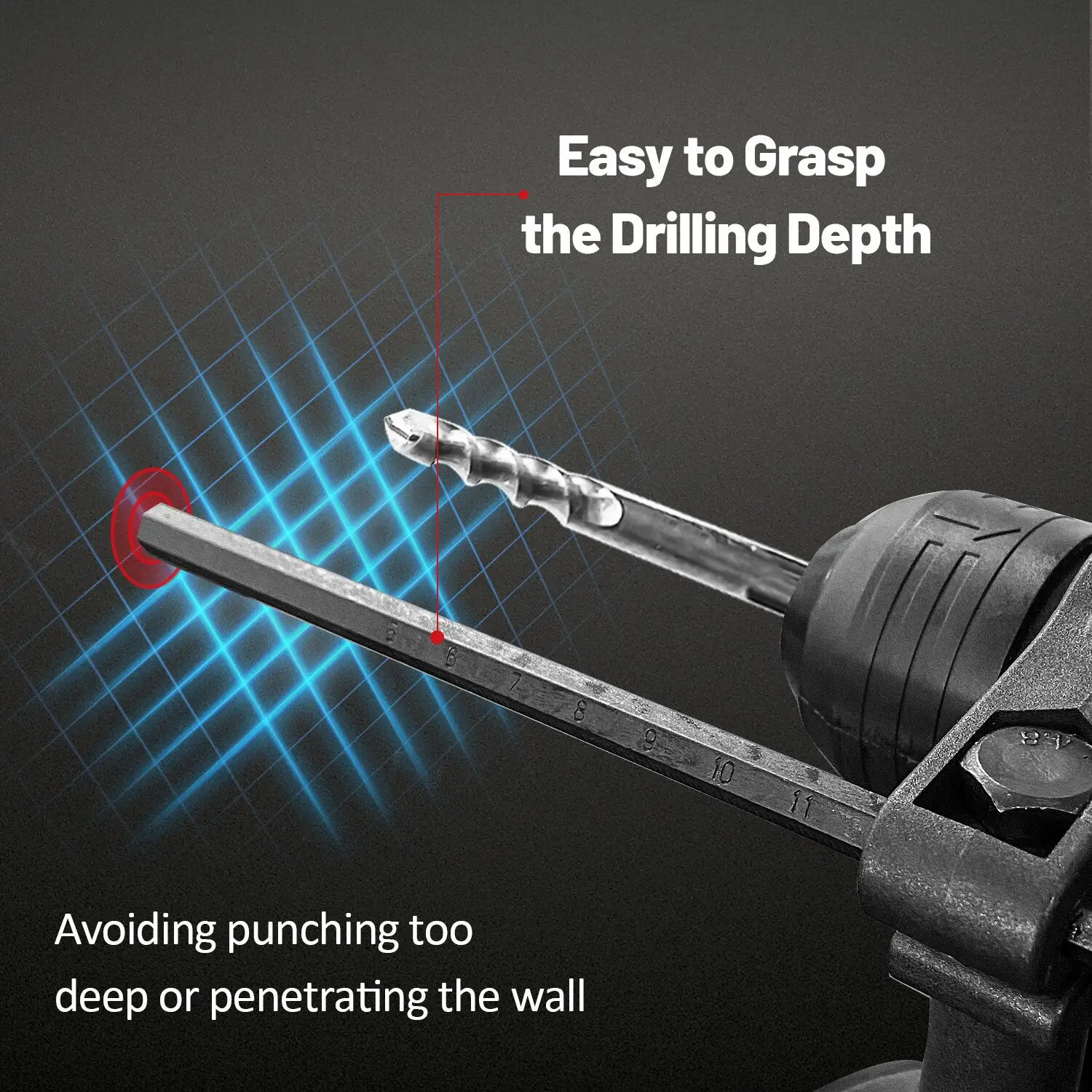 HERZO Wire 800W Electric Hammer Drills 220V Breaker Drilling Machine Drills Electric Rotary Hammer