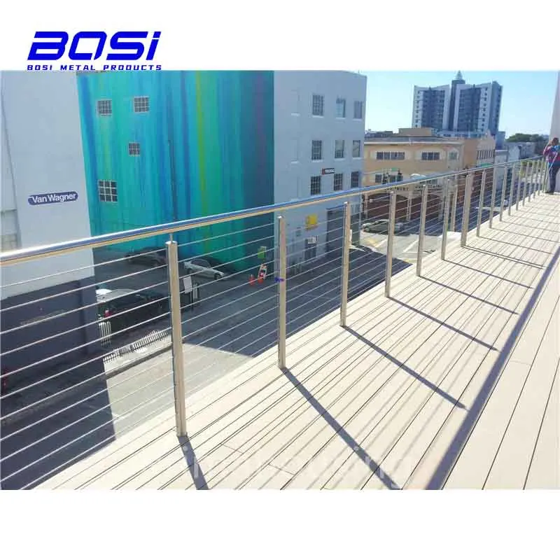 China Stainless Steel Balcony Deck Cable Wire Railing Fence for Sale