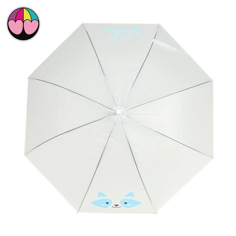 Wholesale Automatic Straight  21inches 8ribs EVA Umbrella With Logo Print