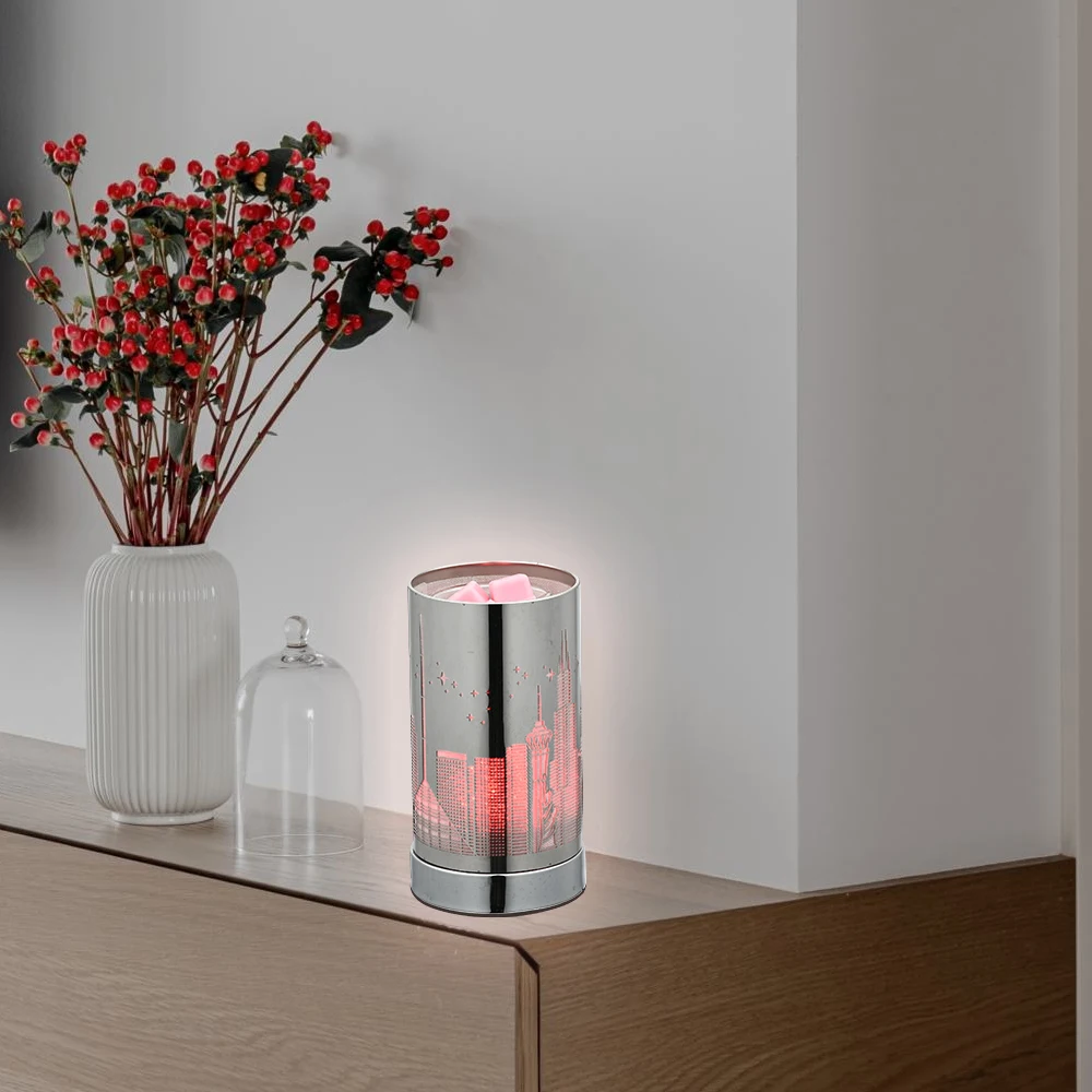 OEM Stainless Steel Aroma Warmer New York Citylight Candle Wax Melt Warmer