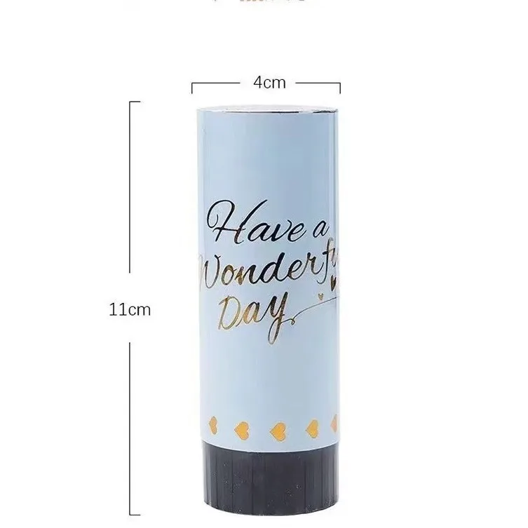 DIY Handheld Confetti Pop Cannon Streamers Spray Can Fireworks Tube Spring Salute Birthday Wedding Graduation Party
