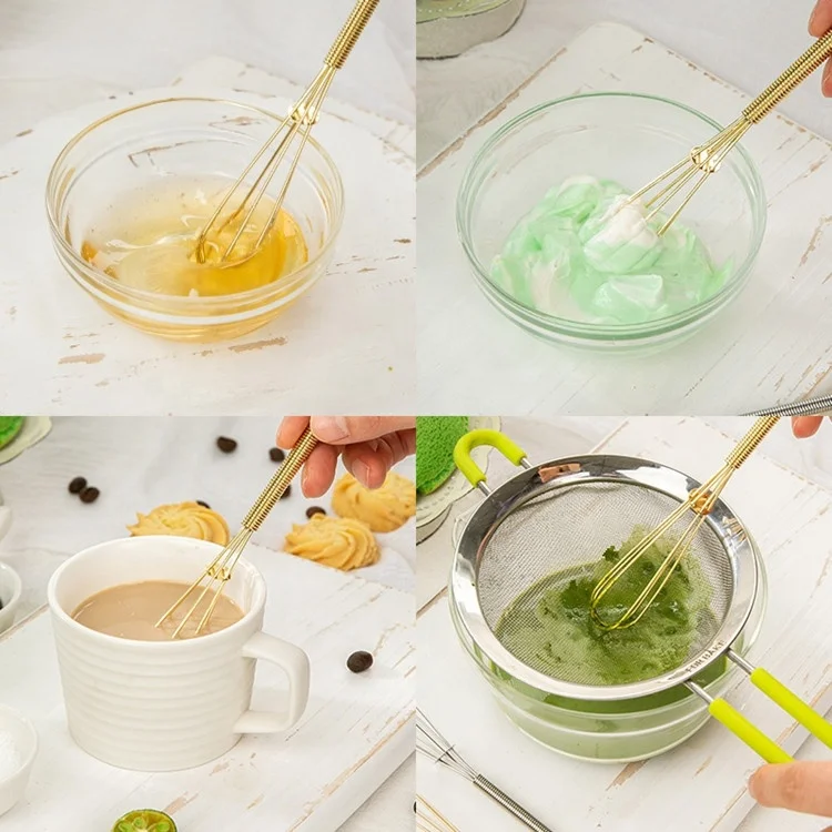 Stainless Steel Metal Eco Friendly Egg Tools Mini Wire Hand Mixer Whisk For Mixture Whipping Cream