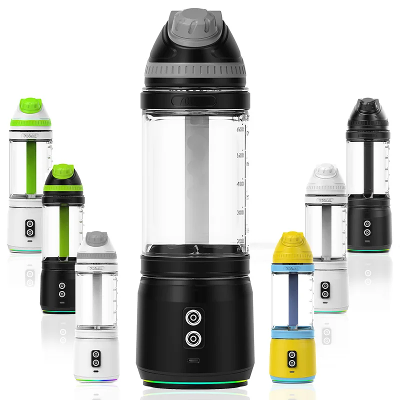 BPA-free and eco-friendly material Travel Sport Home Use 6 blades double cups Portable Blender Smoothies Fresh Juicer