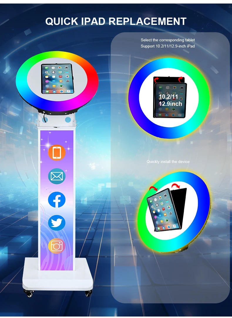 Easy Install New Version IPad Photo Booth Free Logo Customization Wedding Party Selfie Photo Booth for Fun
