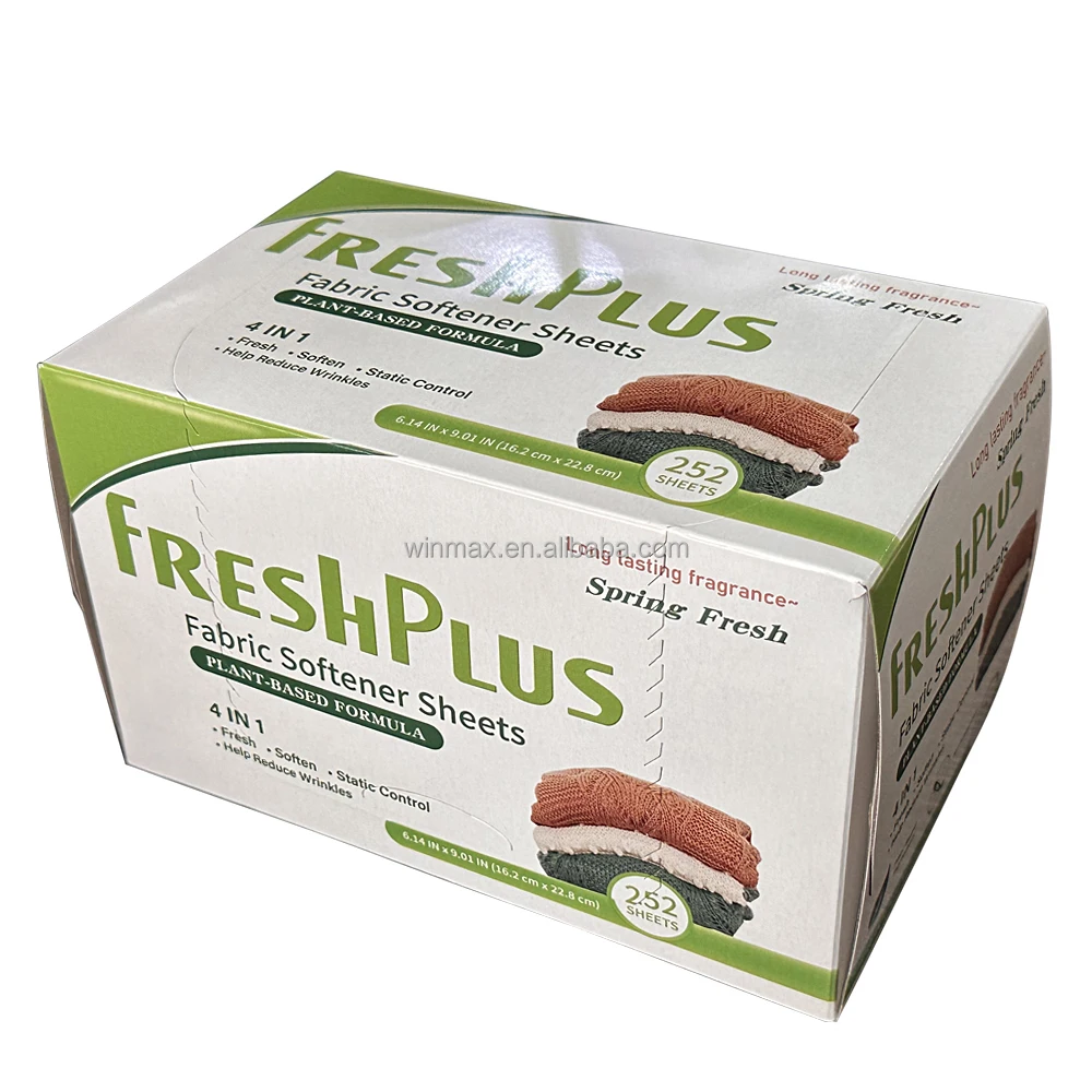 Freshplus Fabric Softener Sheets Making Clothes Softer And Fresher Customizable Fragrance