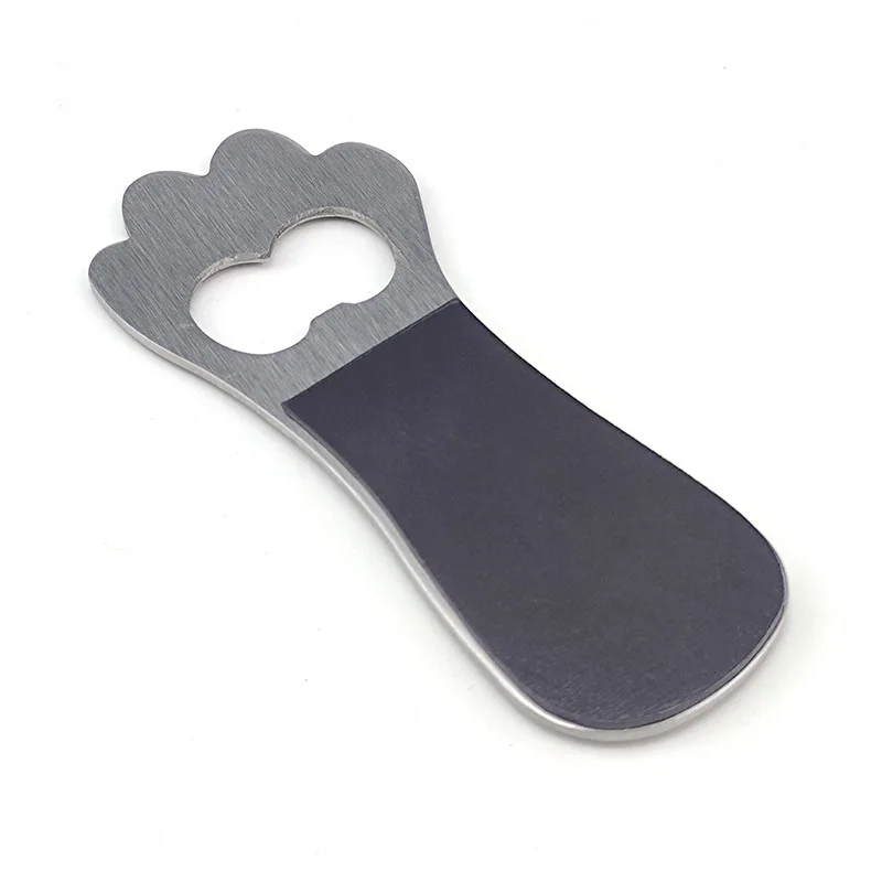 Wholesale Custom Creative Gifts Dog Cat Paw Shape Magnet Beer Bottle Opener