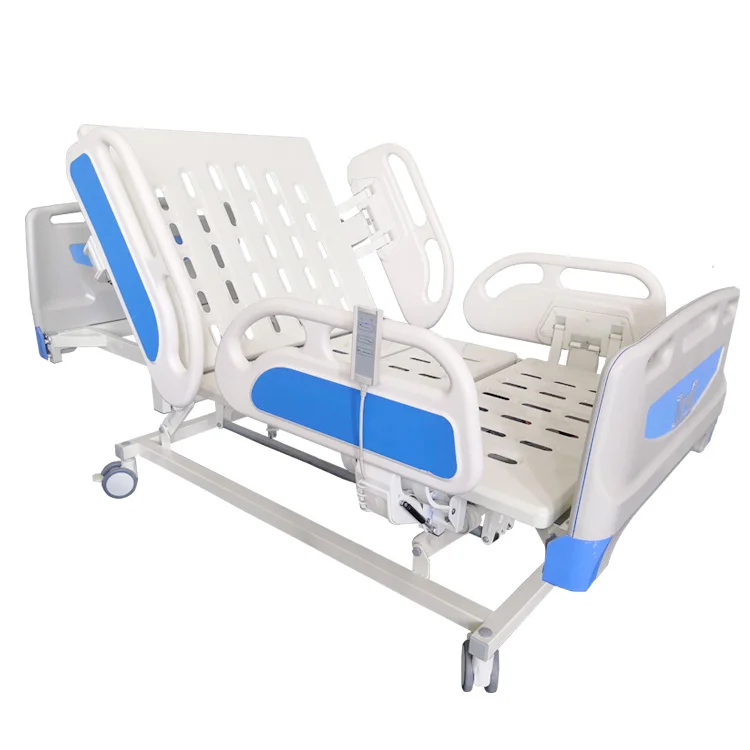 Punched steel board aluminum side rail ABS head&footboard three functional electric bed