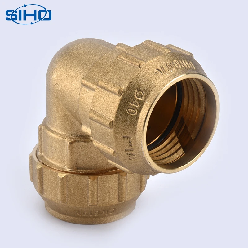 China manufacturer brass elbow compression tube fittings with best quality