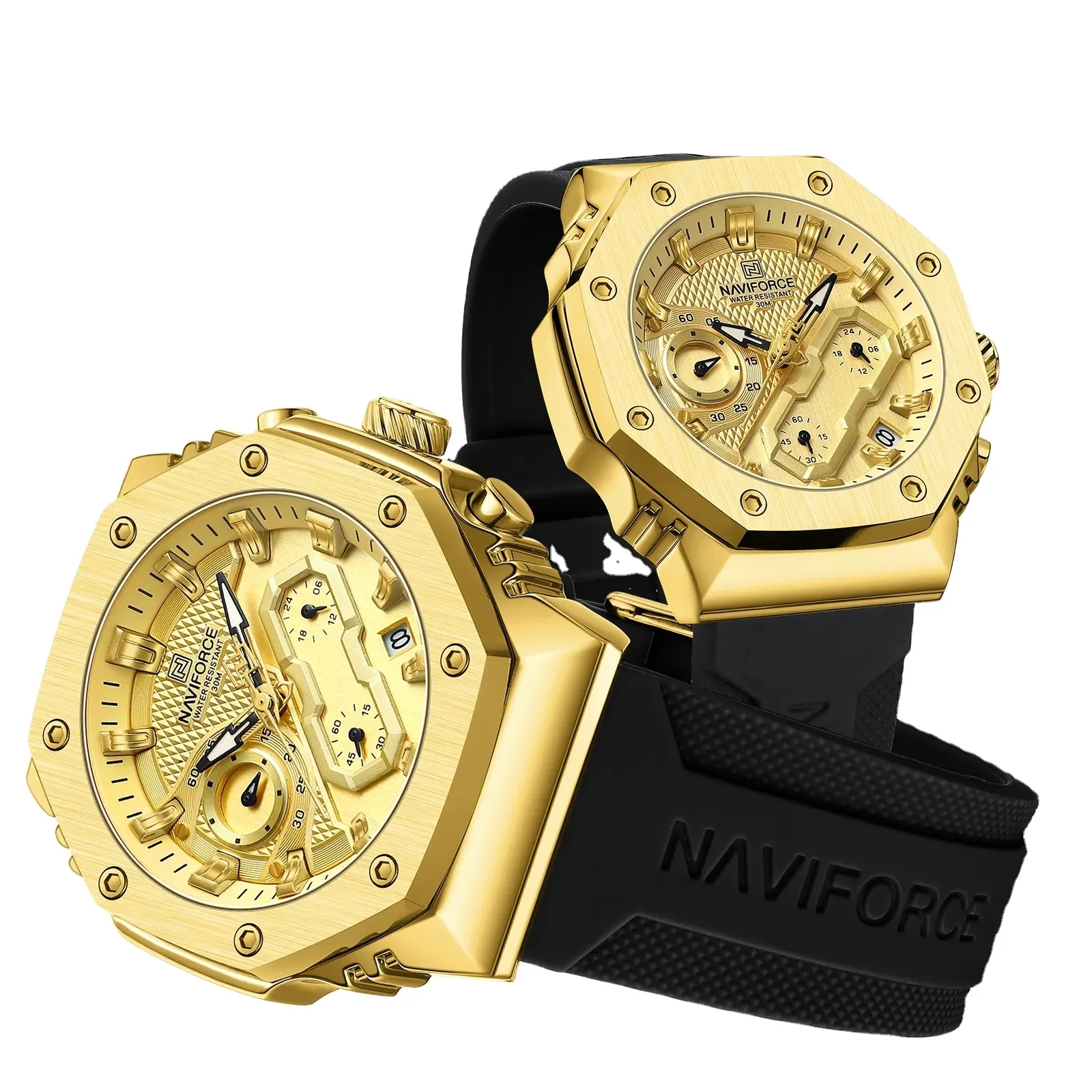 NAVIFORCE 8035 Men Lady Watch Quartz Top Luxury Digital LED Male Clock Waterproof Sport Original Women Lover Wristwatch