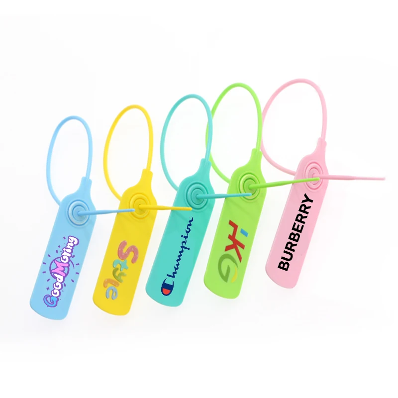 Pp Material Anti-Theft Cloth Shoe Tags One Time Use Garment Seal Tags Clothes Tag Label
