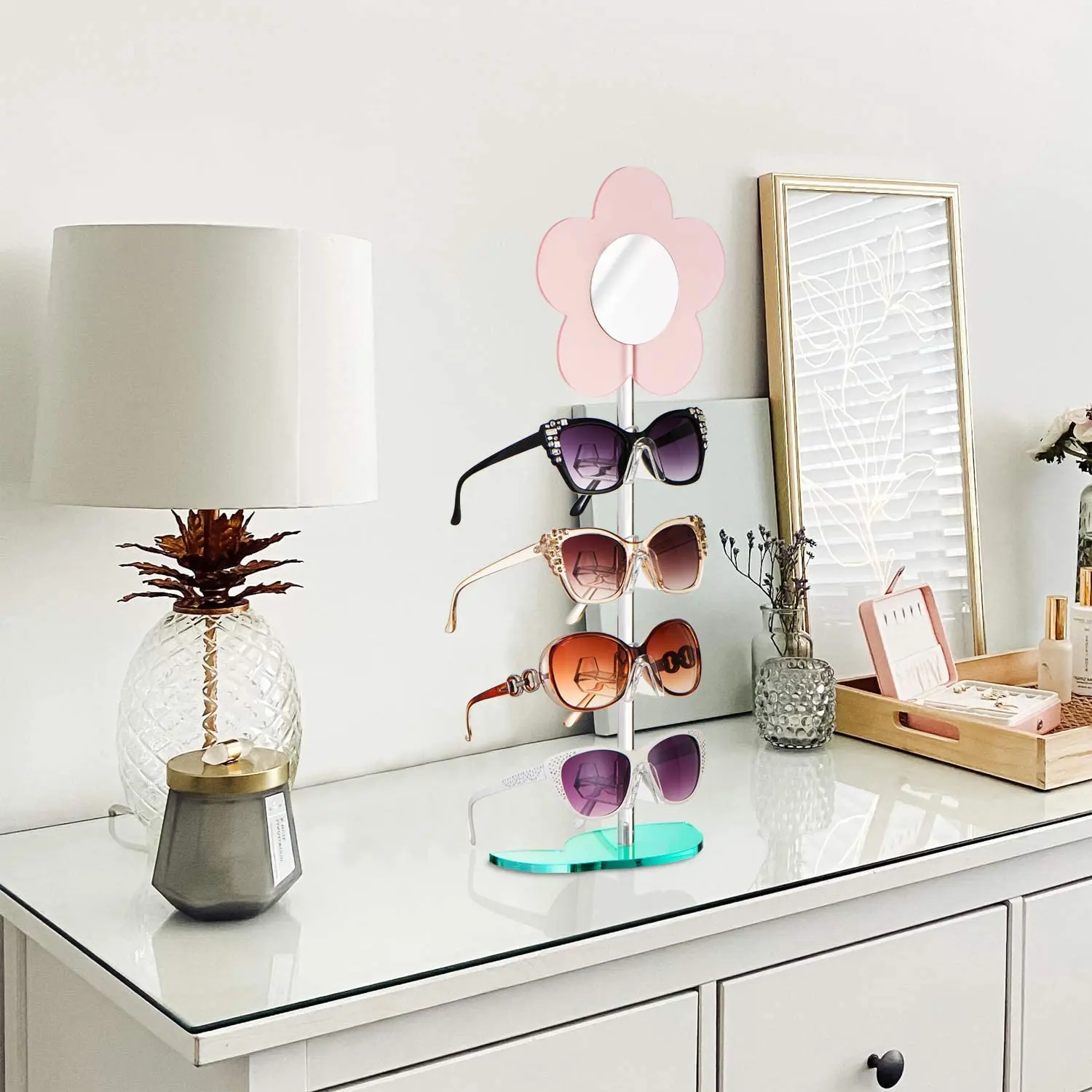 contact lenses wall mounted glasses  eyeglasses frame target acrylic glasses floor display stand