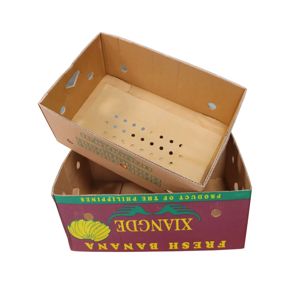 Boxes Packing Of Carton Empty Sizes Cartons For Cardboard Leaf Chiquita Weight Bananas Leaves Shaped Paper Fruit Banana Box