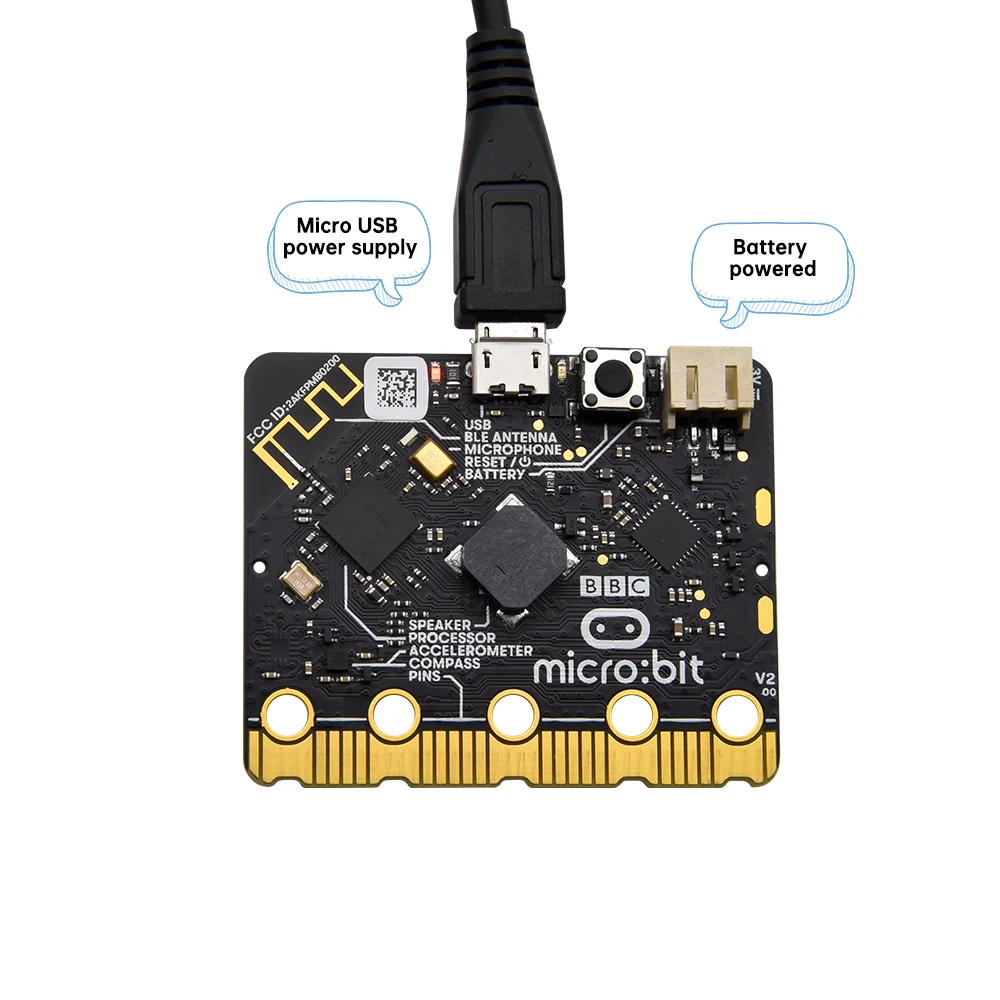 Microbit V2.2 Board DIY Development Board Pocket-size Computer Kit for Students