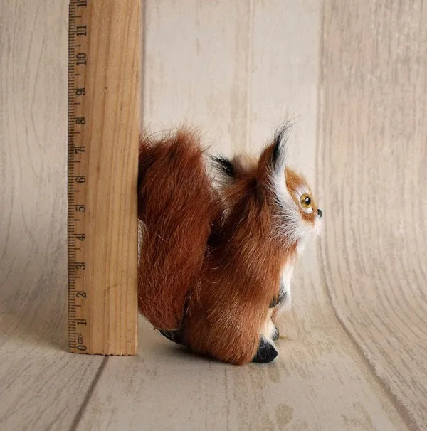 Wholesale Of Simulated Squirrel Fur Handicrafts Forest Series Christmas Tree Decoration Animals Small Squirrels By Manufacturers