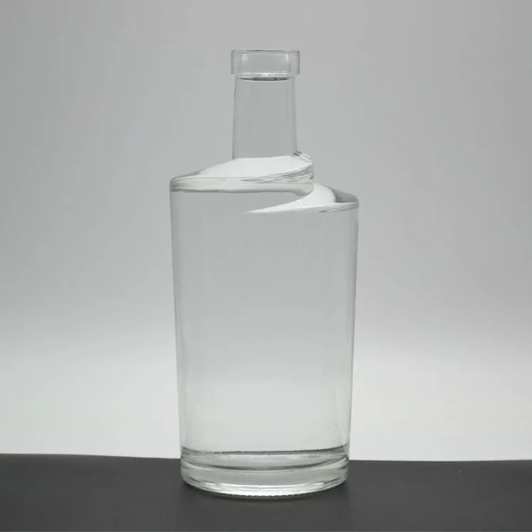 Custom fancy 500ml vodka whisky gin bottle spirit glass bottles wine cork glass miniature bottles