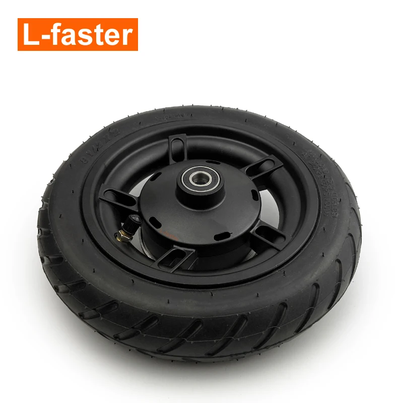 8 1/2 x 2 Drum Brake Wheel With Inner Tube For ELectric Scooter 8.5-inch Hub Brake Wheel With Bearing 6001 Axis Diameter 12mm