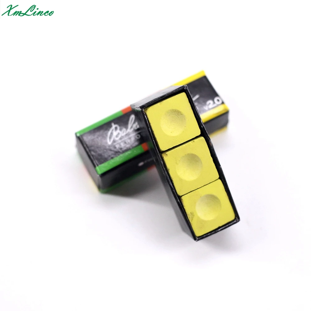xmlinco cueelf  AAA top grade quality  professional balabushka billiard pool chalk with beige yellow color