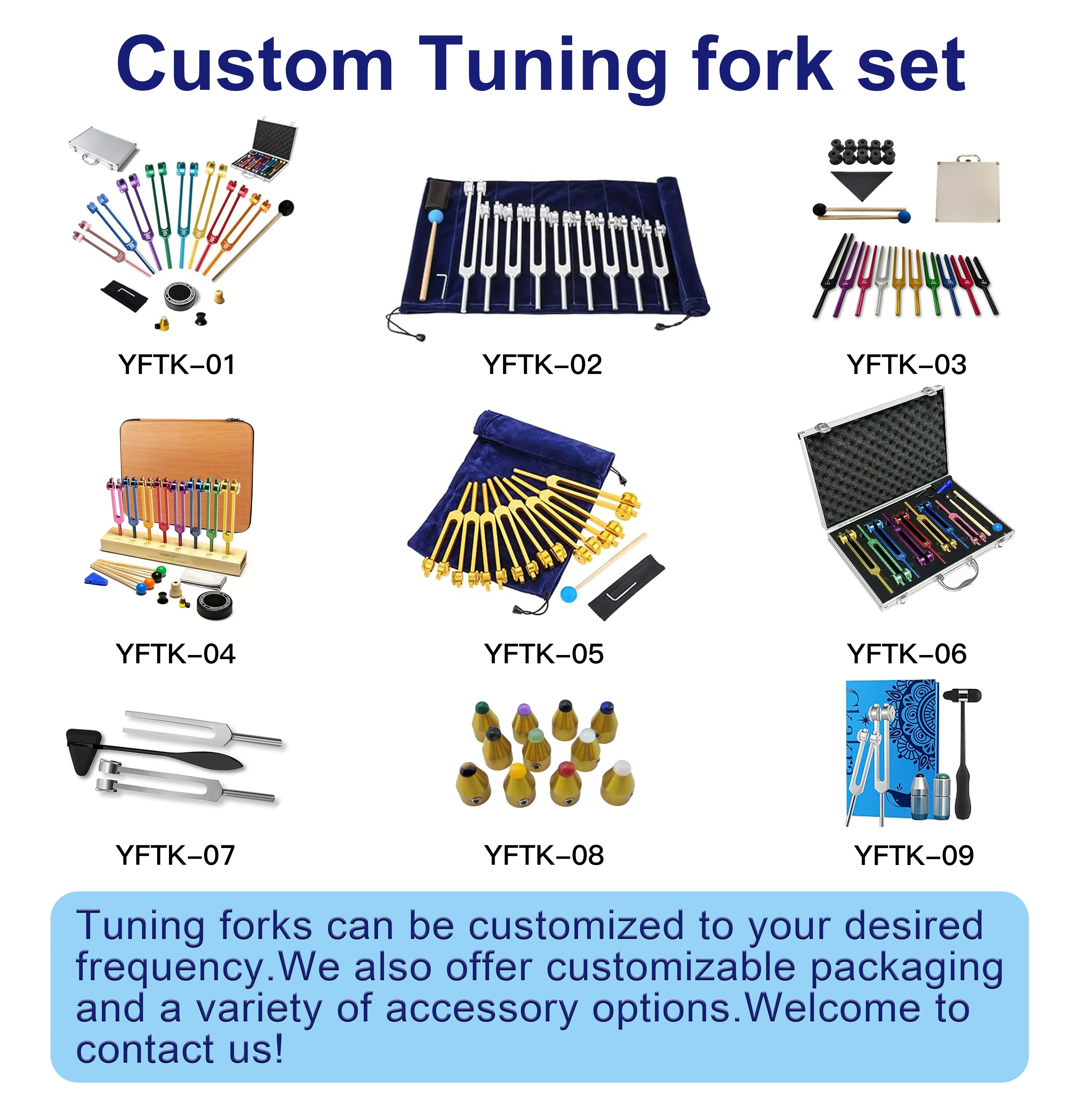 Healing Musical Instrument High Quality Quartz Crystal Tuning Fork Chakra 128hz 528hz Tuning Fork 432hz
