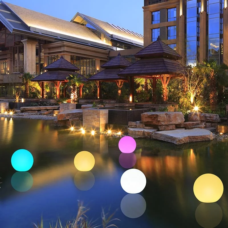 Custom Various Size High-Quality Waterproof Floating Pool Led Ball Lights