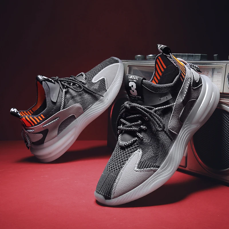 Summer men shoes Korean trend wild breathable mesh daddy shoes sports casual men shoes