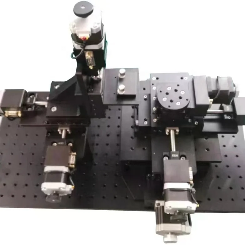 EOC YGJ-4 4 Axis Electric Moving Stages, 300 nm Step Length, Rotation Angle Resolution Less Than 0.01 Degree for microscope