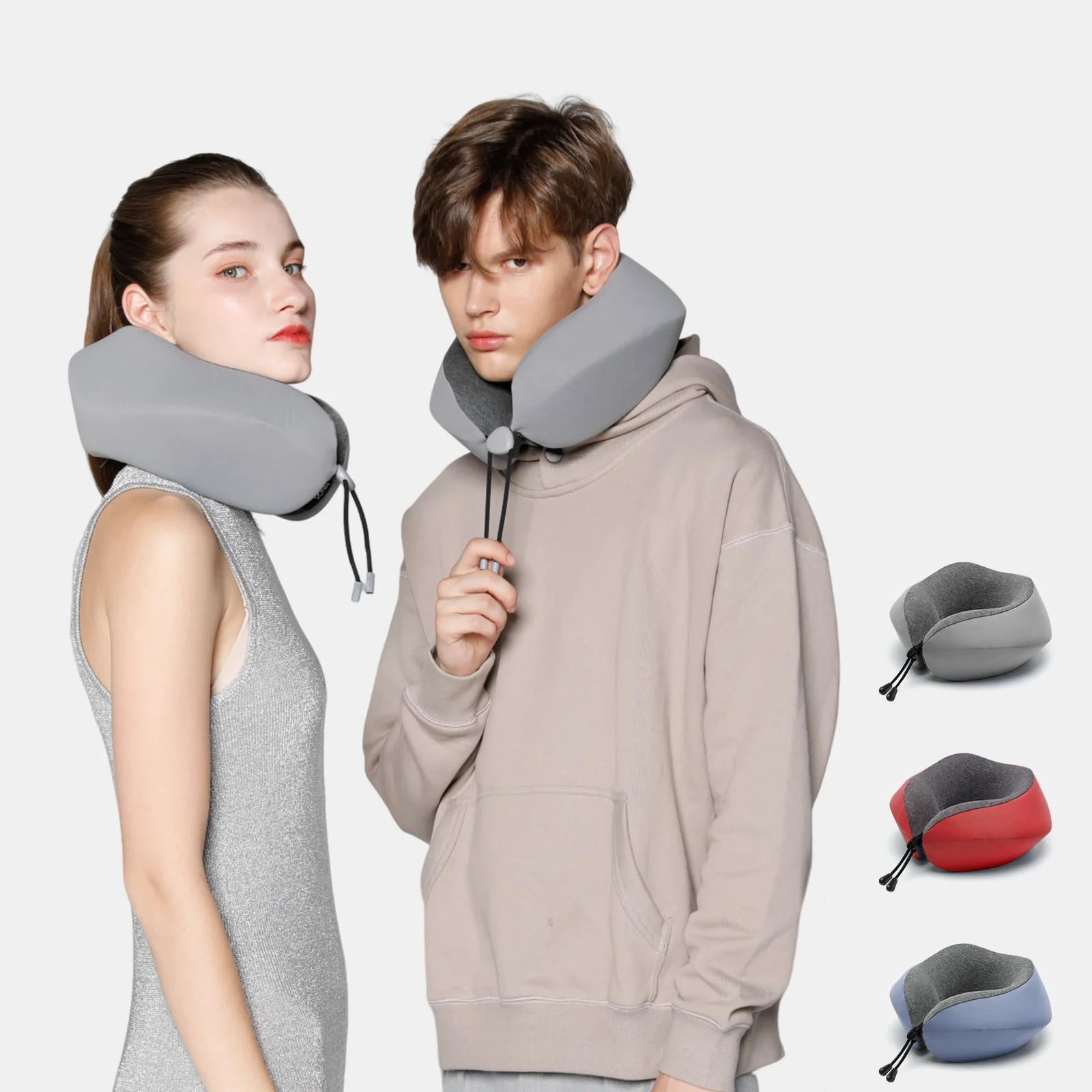customized  neck pillow support Rest Cervical Airplane car Memory Foam  Removable Cover Travel Pillow Neck Pillow Wholesale
