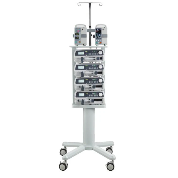 High accuracy portable Large LCD screen waterproof medical Syringe Pump for hospital ICU use