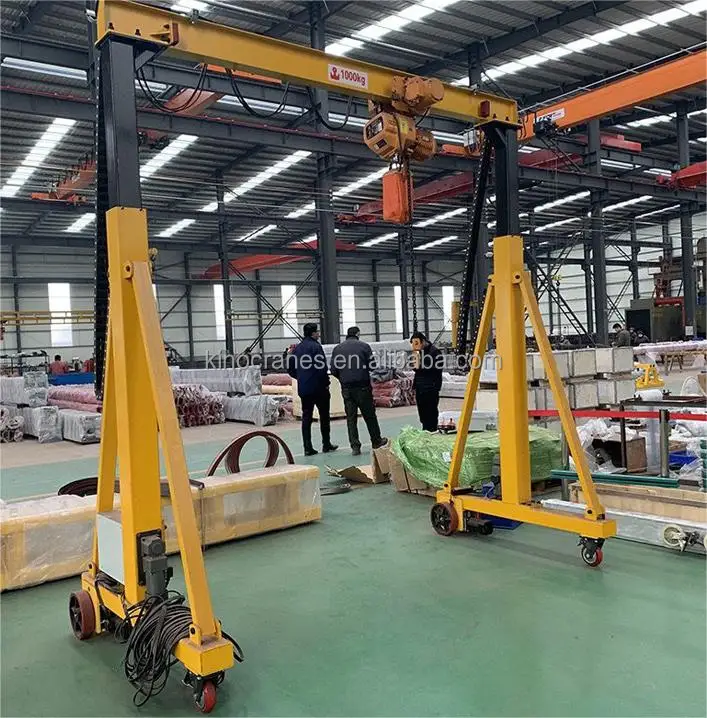 Kenancranes Industrial Single Beam Trackless Electric Simple Gantry Crane
