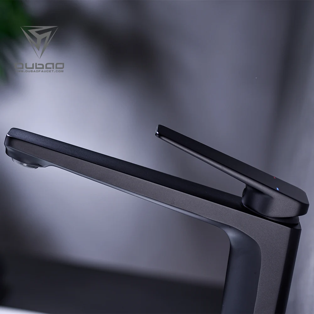 Competivity Price Good Quality Matte Black Bathroom Waterfall Basin Mixer Faucet