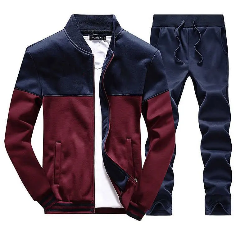 Autumn/Winter New Style Zipper Sports Tech Training Custom logo White Tracksuit