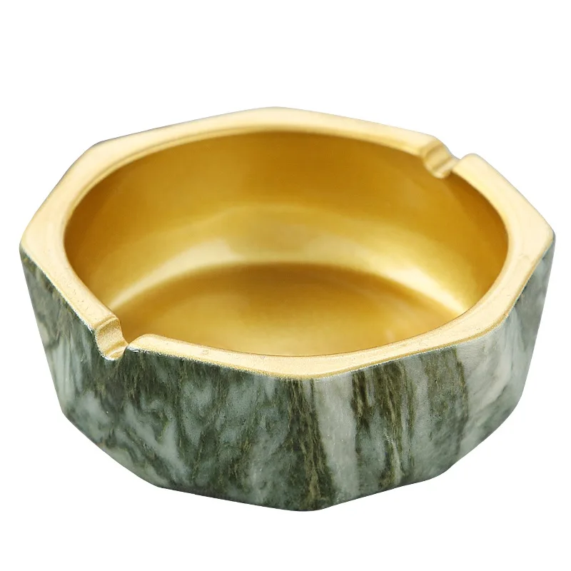 ATY024 Hot Seller Creative Home Decoration Ceramic Ashtrays Round Ashtray for Office Living Room
