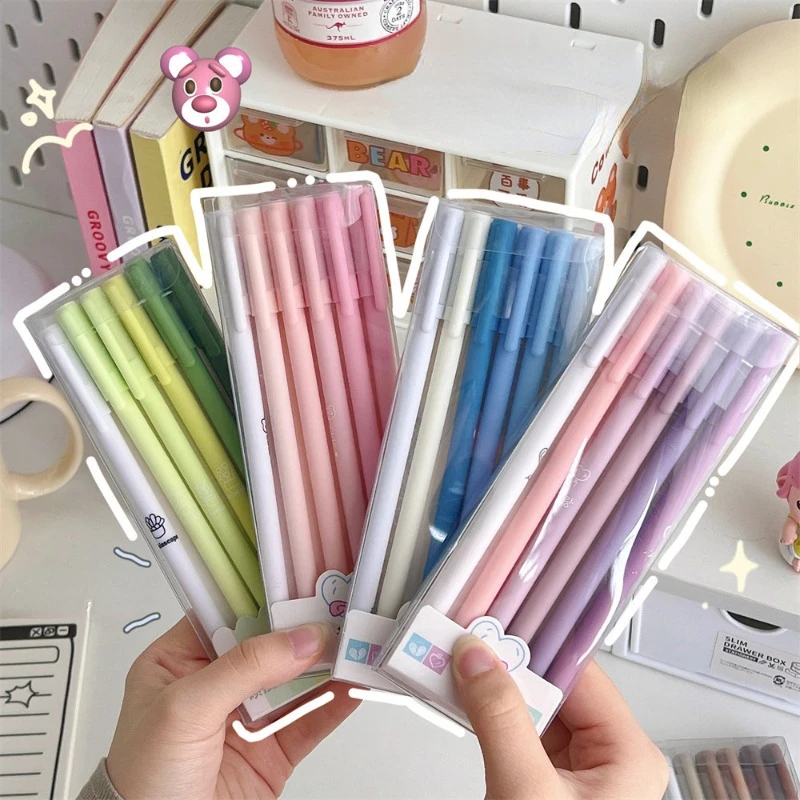 Creative Moranti Retro Gel Pen Office Marker Pens Kawaii Gel Pens Set Black 0.5mm