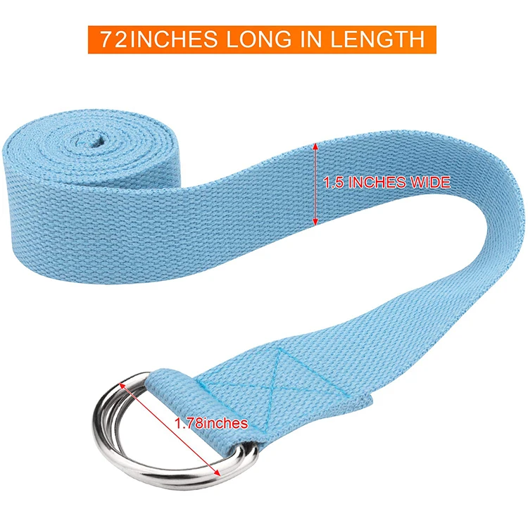 
Durable Yoga Strap Cotton Yoga Exercise Adjustable Straps for Stretching 
