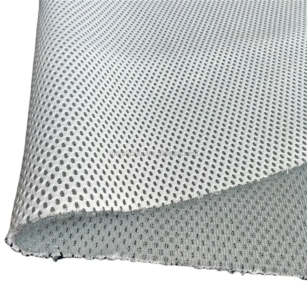 3mm thin 3D mesh fabric with antislip fabric  hometextile