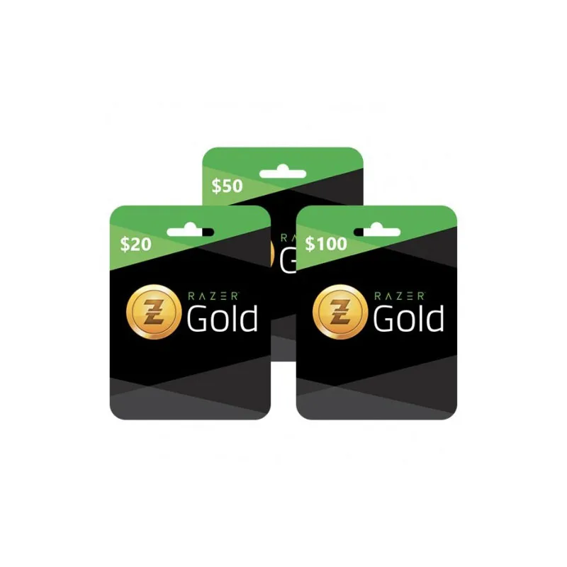 Высококачественная пластиковая карта Razer Gold / Rixty $100 для физической доставки