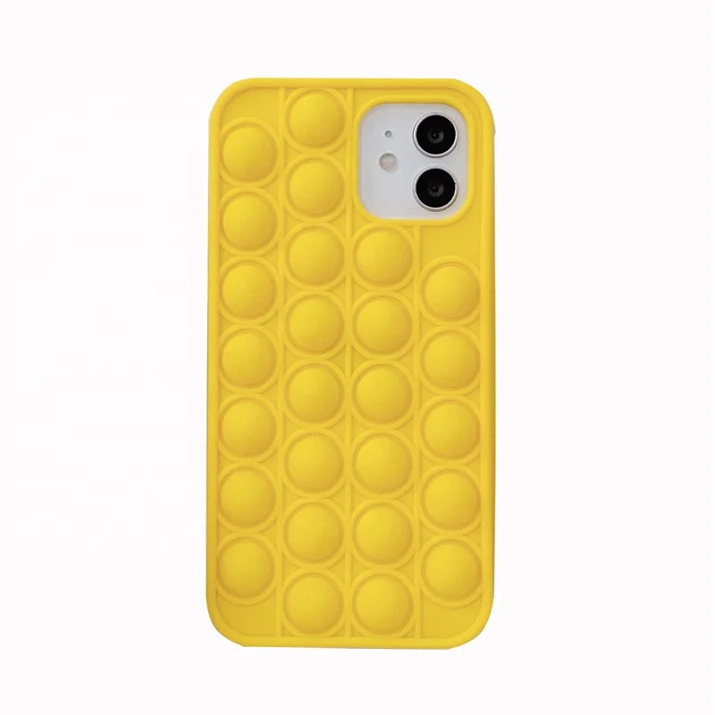 
Push Pop Bubble Fidget Toy Silicone Mobile Phone case Mobile Phone Protective Shell 