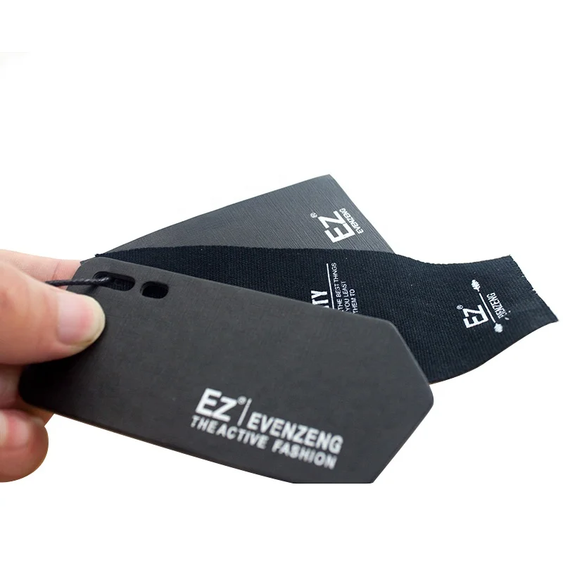 FSC оптовая продажа, бумажная подвесная бирка для одежды с веревкой для одежды