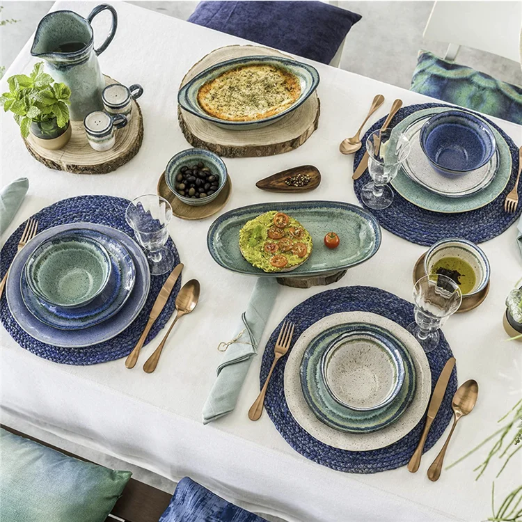 
Elegant palace banquet luxurious tableware hotel restaurant quality banquet ceramics plates sets dinnerware 