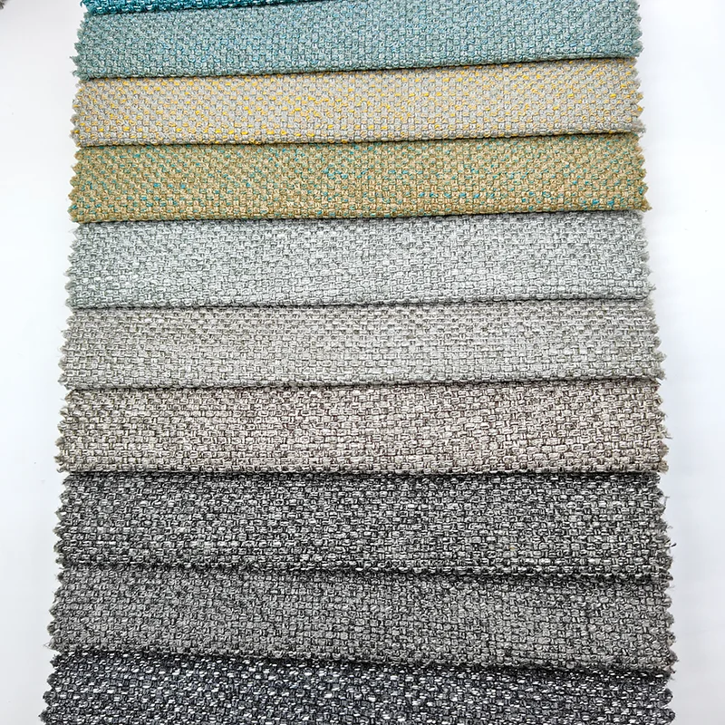 Home Textile 85 Polyester 15 nylon Linen Look Fabric Jute Linen Fabric For Sofa Linen curtain High Quality Curtain Fabric