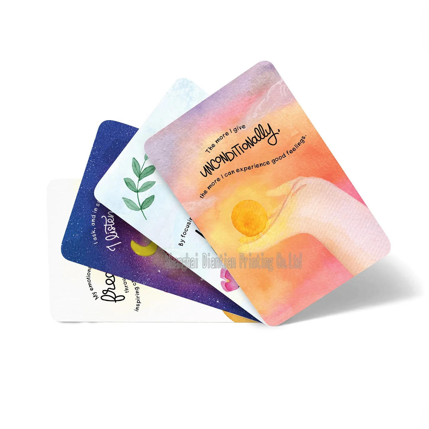 Inspirational affirmation cards Custom Printed Daily Affirmation Cards For Women