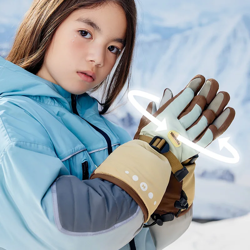 KOCOTREE Wholesale Outdoor Cold Proof Waterproof Kids Snowboard Winter Ski Gloves Thermal Snow Winter Child Gloves