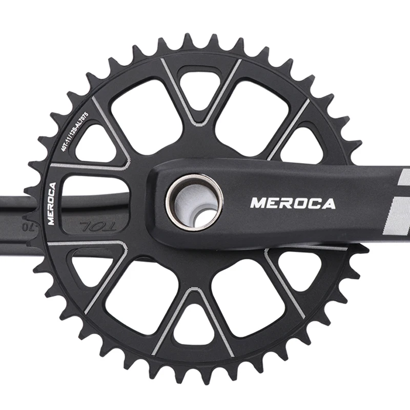 Bicycle Parts MEROCA Road Bike Crank 170mm 40T 42T Single  Hollow 7075 Aluminum Alloy Racing Crankset Cycling Accessor
