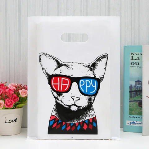 Factory wholesale in stock thickened plastic shopping bags packaging bags