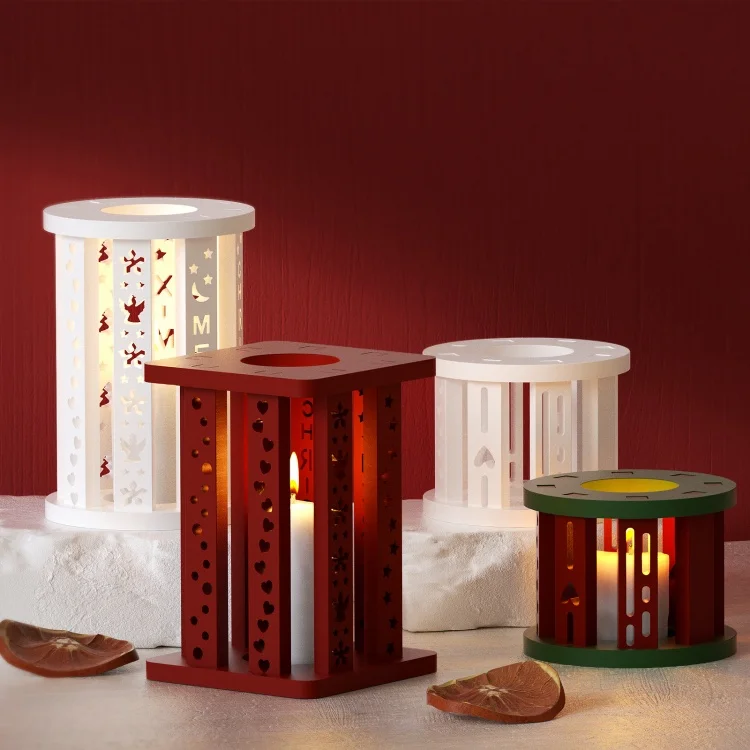 DLR1372 Заводская оптовая продажа ручная работа полые длинные рождественские любовные письма гипсовые свечи фонарь силиконовая форма из смолы ремесла