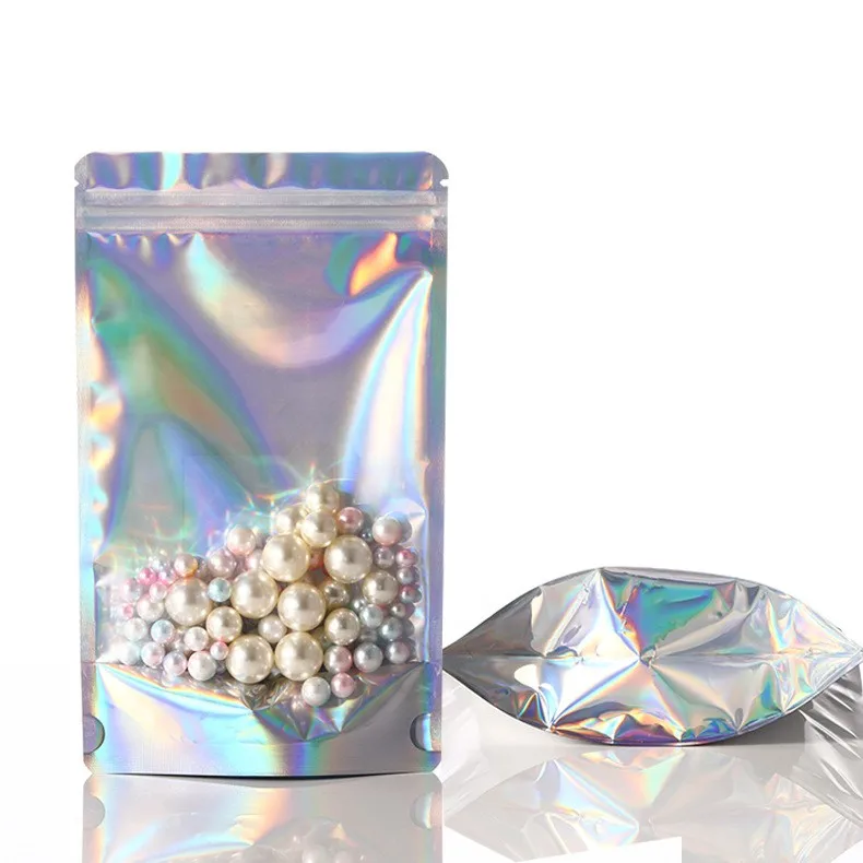 Stand Up Pouch Easy To Tear Plastic Packaging Bag Clear Stand Up Bag With Zip Lock Plastic Pouches