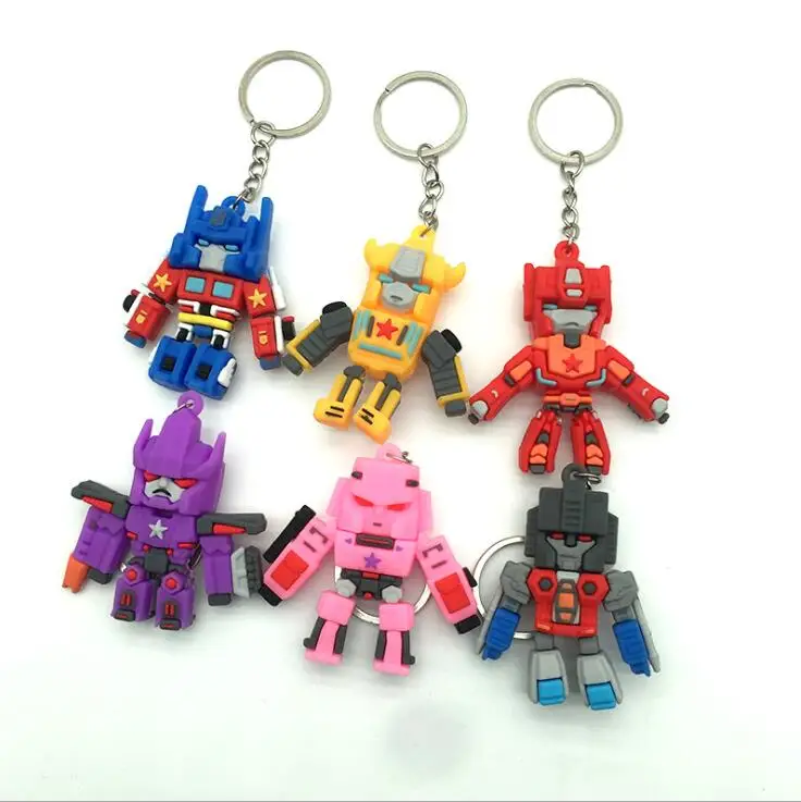 OEM Wholesale Soft PVC Rubber Letter Keychain