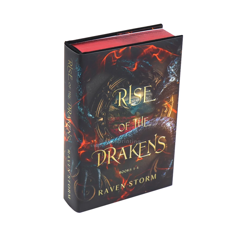 Printing Factory Custom Book Printing Services Hardcover Books With Painted Sprayed Edge Novel Book Printing