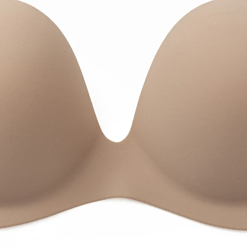 New style ladies strapless sexy super push up bra adhesive invisible lift up silicone bras for girl