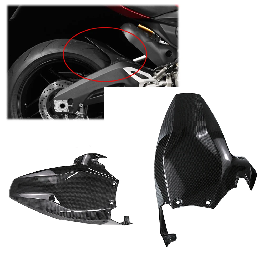 Gloss 100% Twill Weave  Carbon Fiber Rear Fender for Ducati Panigale 899 959 Motorcycle Spare Parts Accessories  Fairings